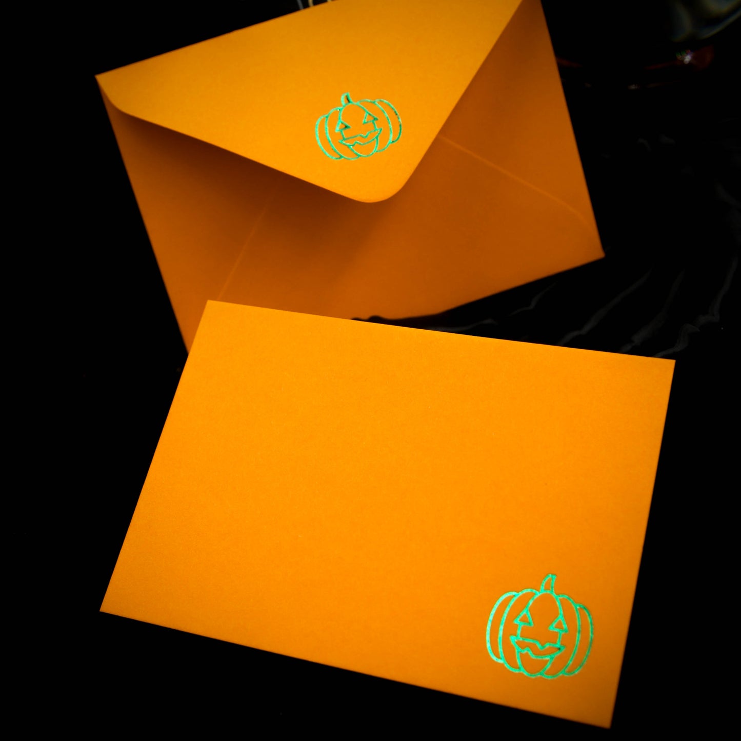 Mini Orange Pumpkin Notecards