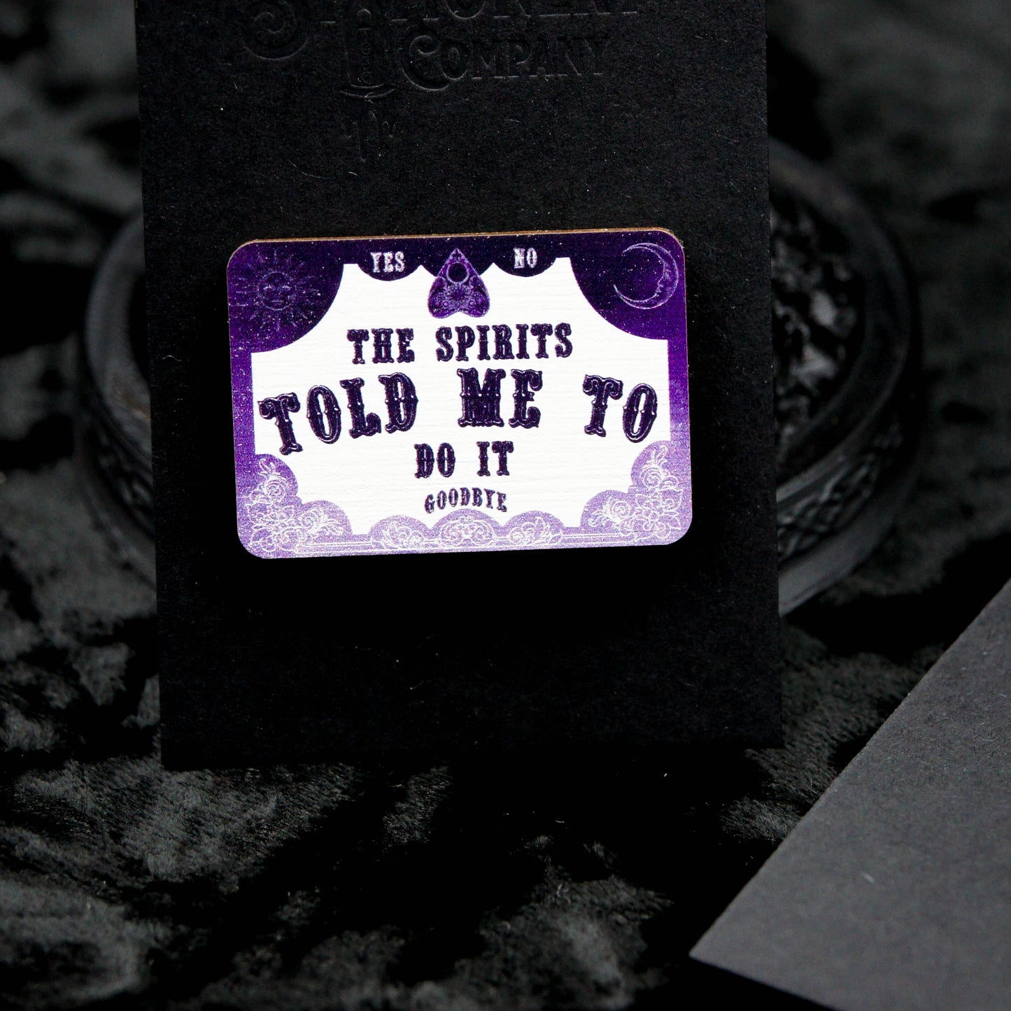Spirit Board Pin Badge | Amethyst Witch