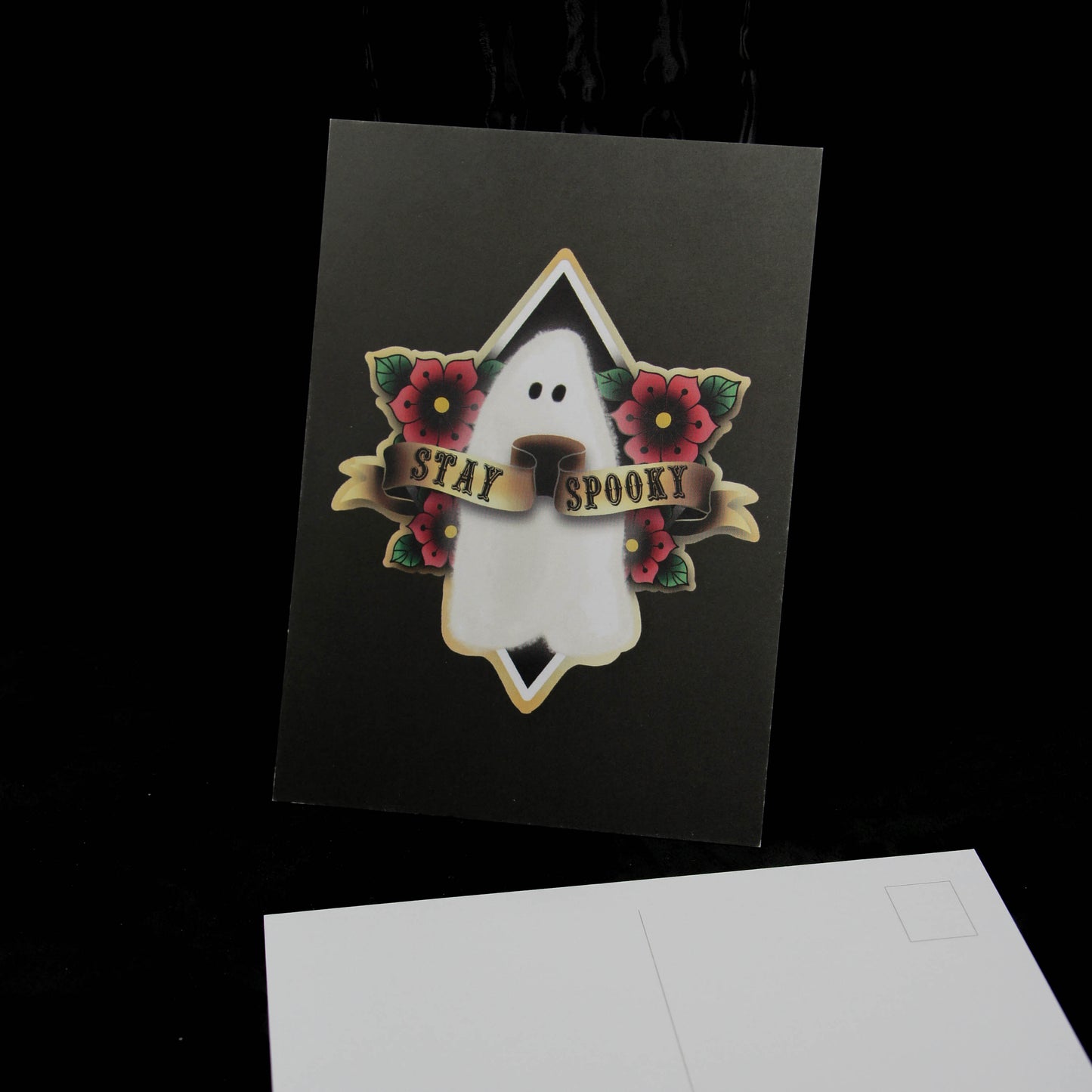 Restez Spooky Carte postale A6