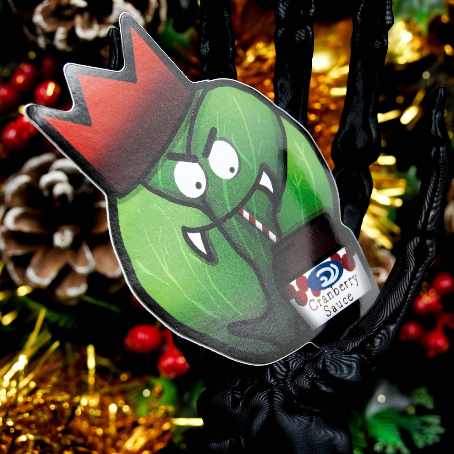Autocollant vinyle Vampire Sprout | Noël gothique