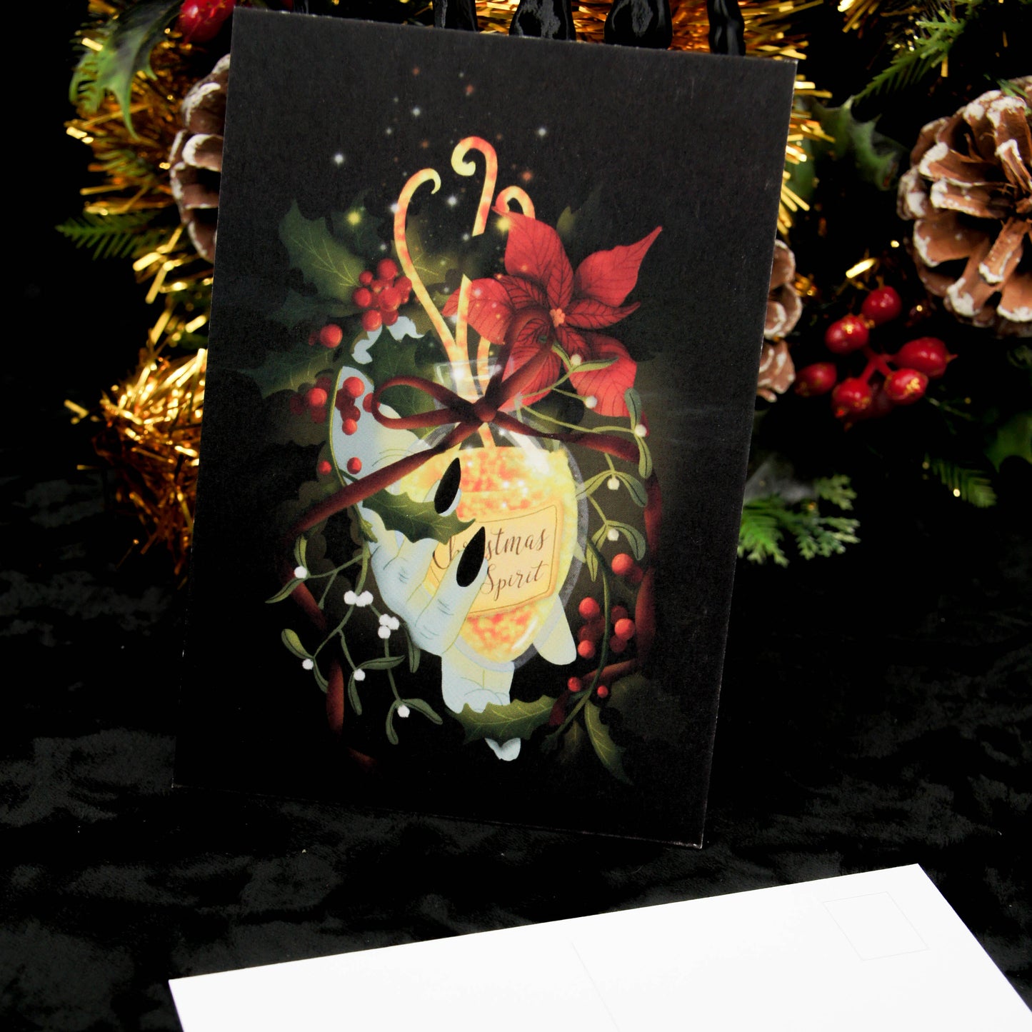 potion de sorcières de l'esprit de Noël Carte postale | Noël gothique