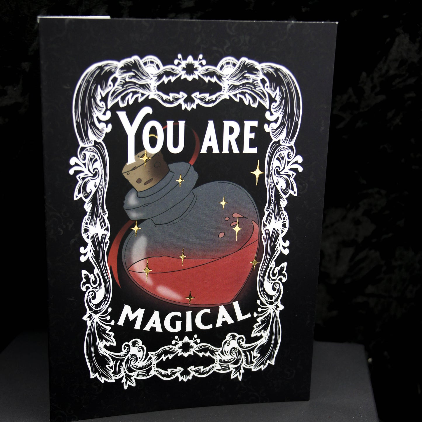 You Are Magical Magic Potion Valentines Greetings Card | Gothic Valentines