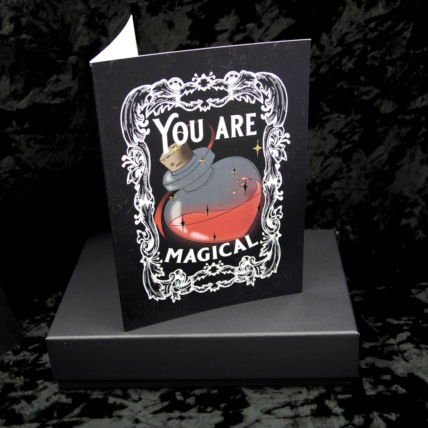 You Are Magical Magic Potion Valentines Greetings Card | Gothic Valentines