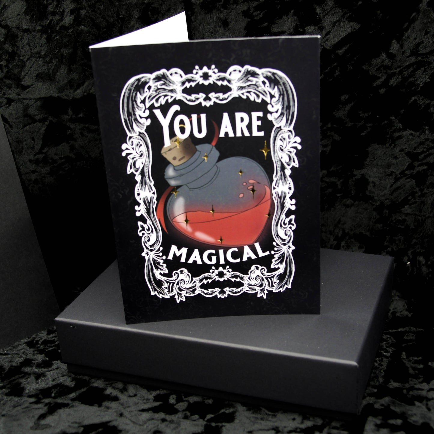 You Are Magical Magic Potion Valentines Greetings Card | Gothic Valentines