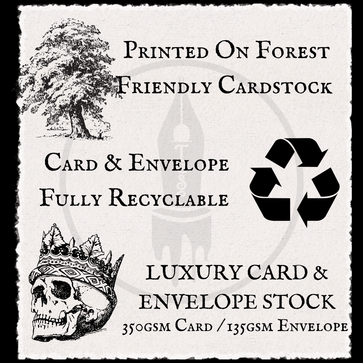Gothic Heart Valentine's Card - Card Details