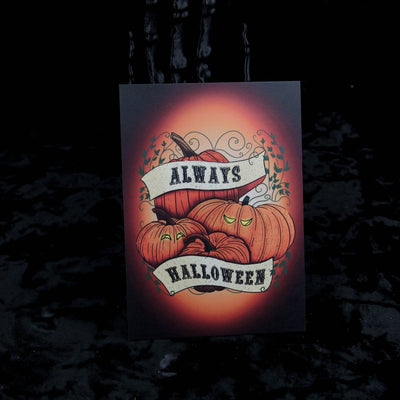 Always Halloween Postcard Print
