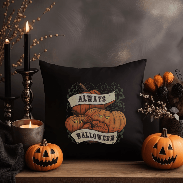 Always Halloween Throw Pillow
