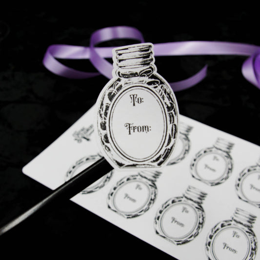Potion Bottle Gift Stickers close up