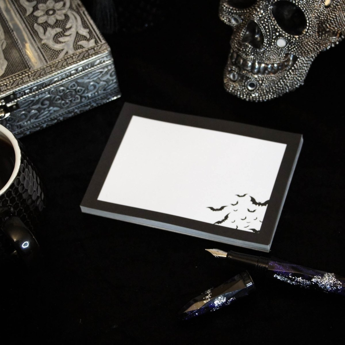 Bat Notepad - Grim & Proper - The Gothic Stationery Company - Notepads