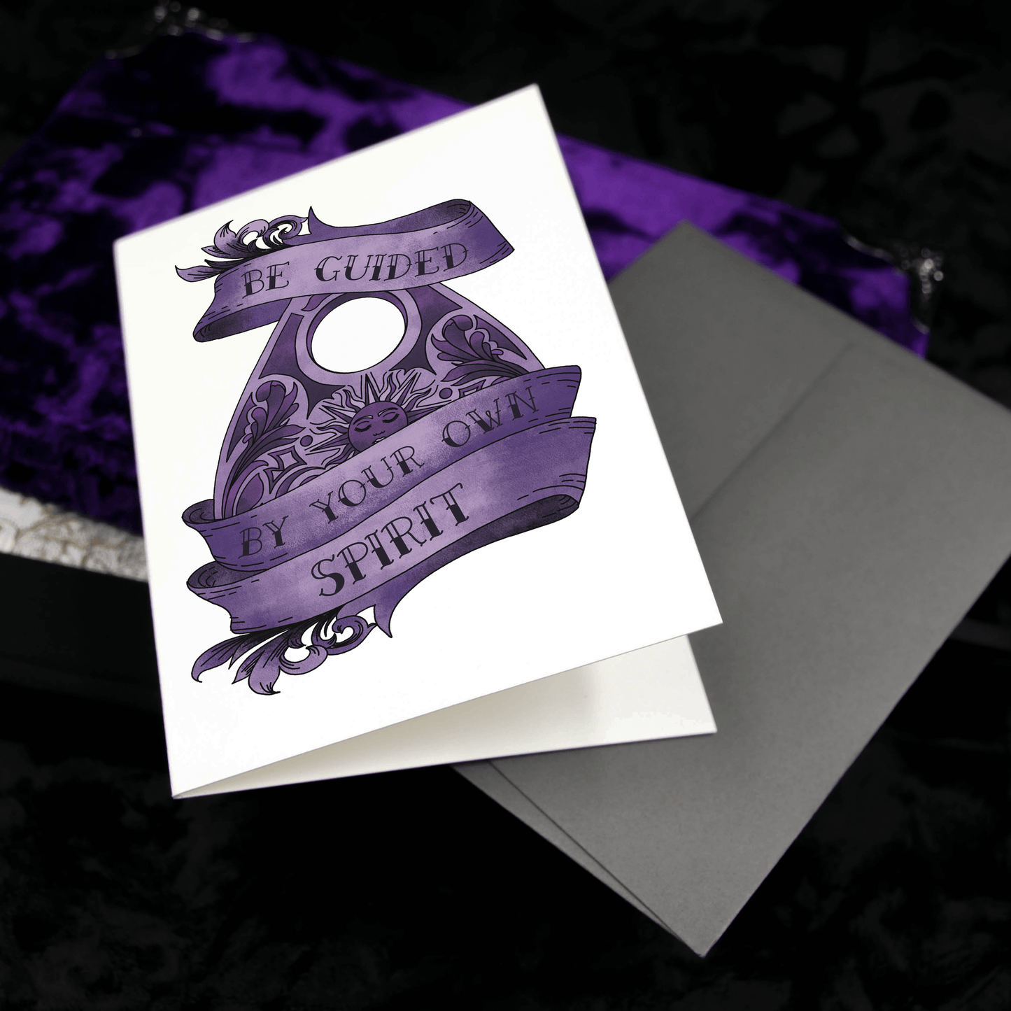 Planchette Greetings Card | Amethyst Witch