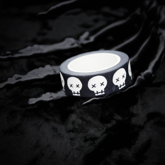 Black & White Skull Washi Tape