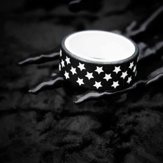Black & White Star Washi Tape