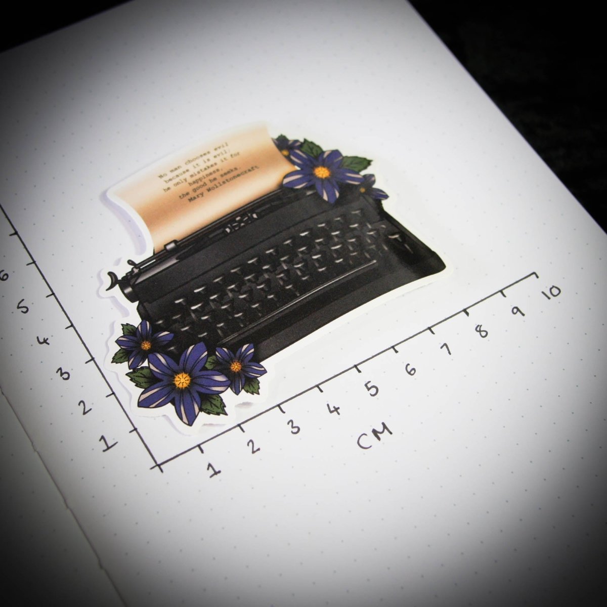 Dark Academia Typewriter - Women Author English Literature Gift