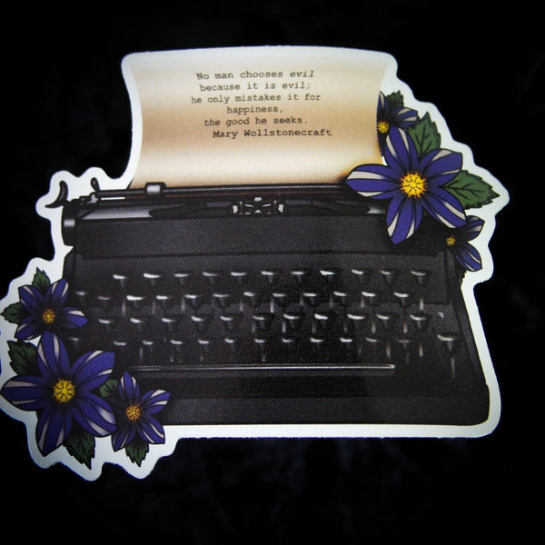 Máquina de escribir Dark Academia - Mujeres autoras Regalo de literatura inglesa