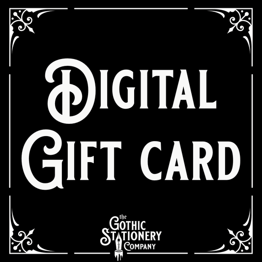 Digital Gothic Stationery Gift Card - The Gothic Stationery Company - gift card