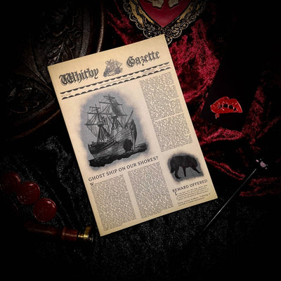 Carnet Dracula arrive au journal victorien de Whitby