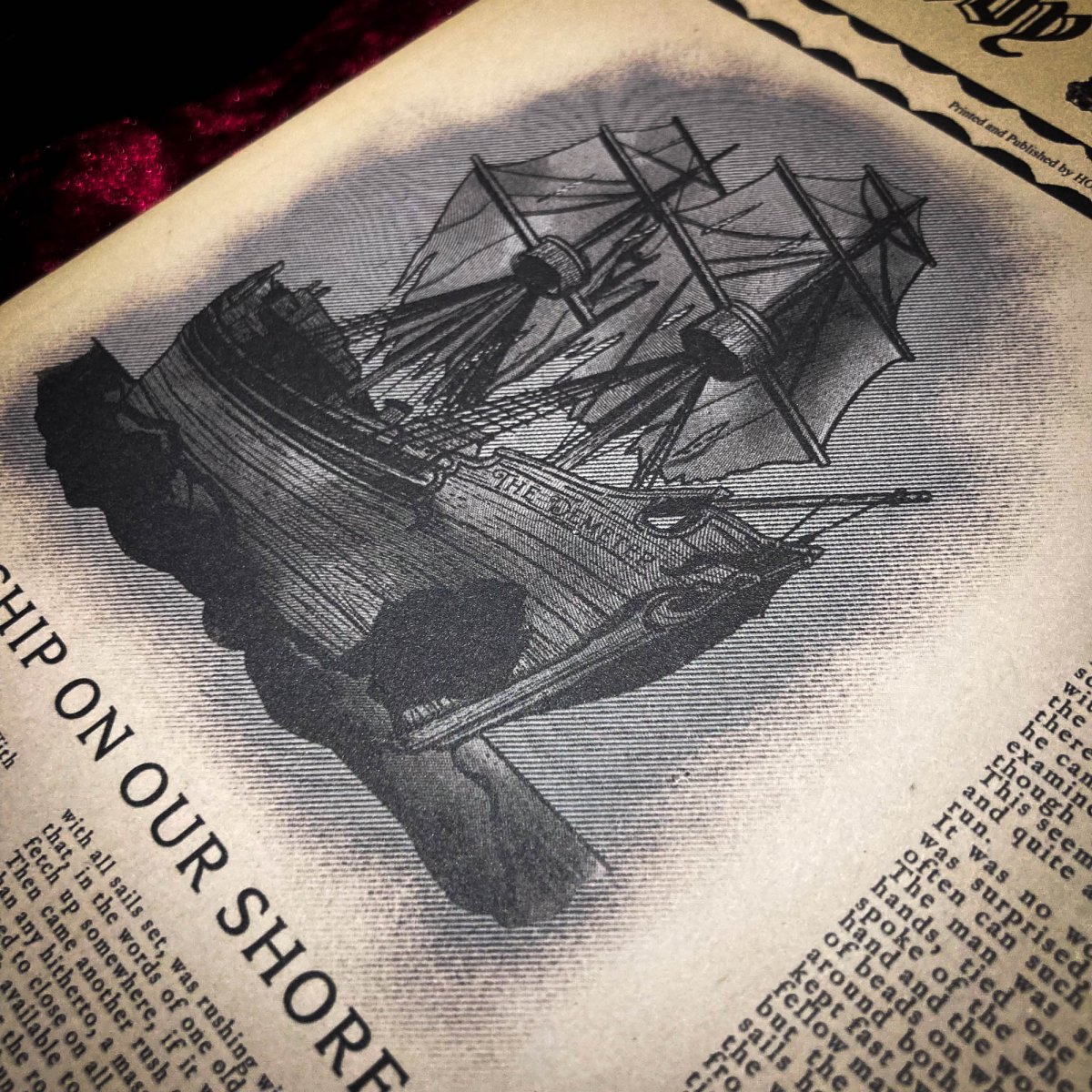 Dracula Arrives At Whitby Victorian Newspaper Notebook - The Gothic Stationery Company - Note book