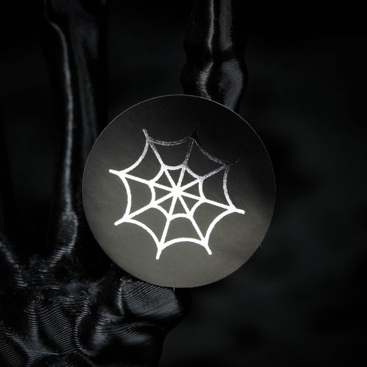 Foiled Spider Web Stickers