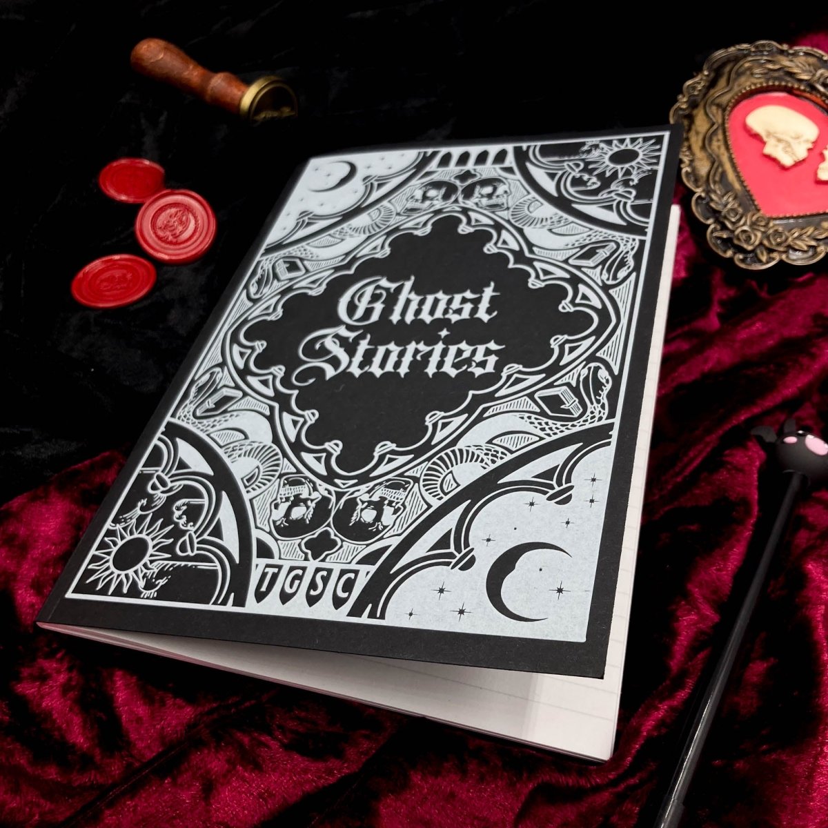 Ghost Stories Vintage Style Gothic Notebook - The Gothic Stationery Company -