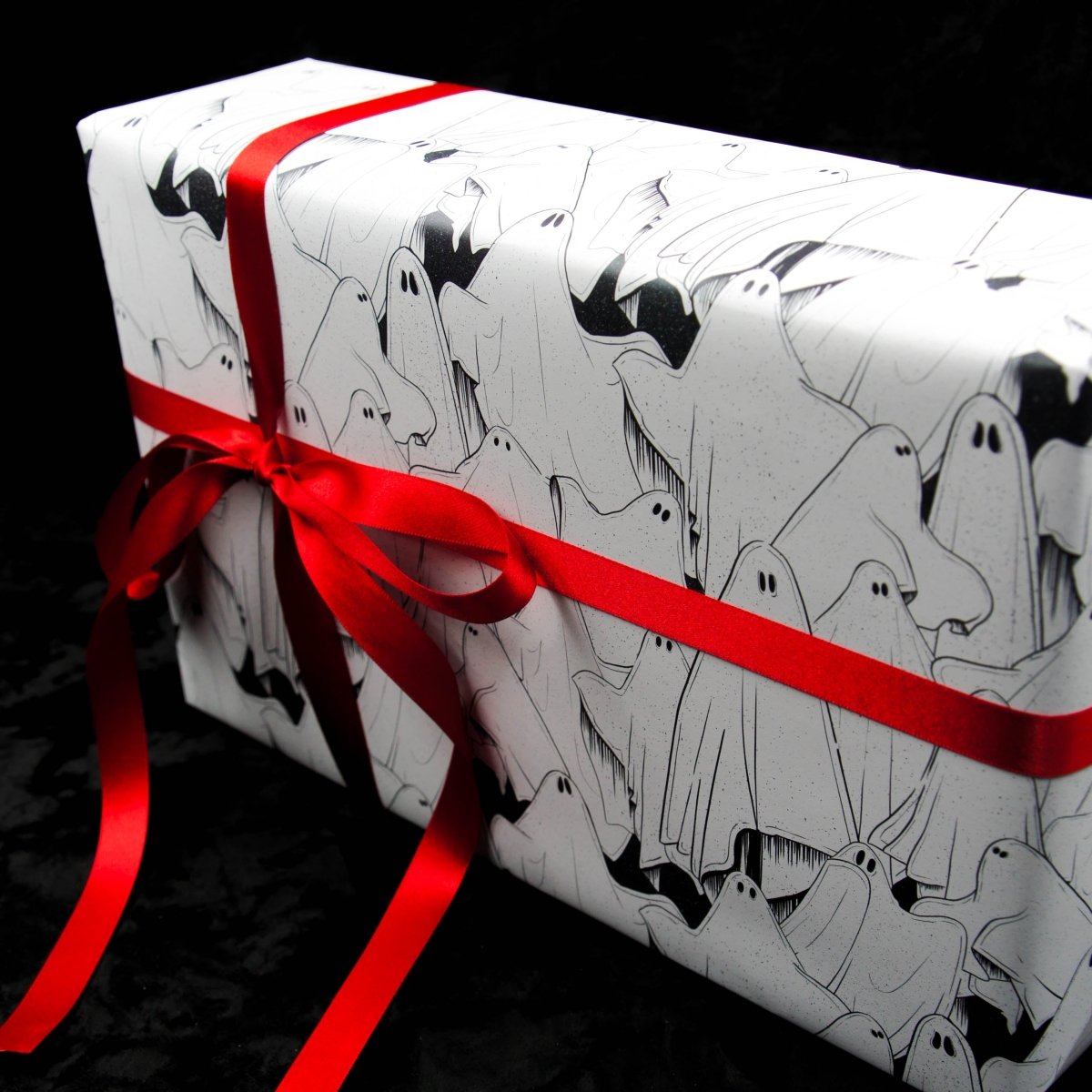 Ghost Wrapping Paper | Gothic Gift Wrap - The Gothic Stationery Company - Gift Wrap