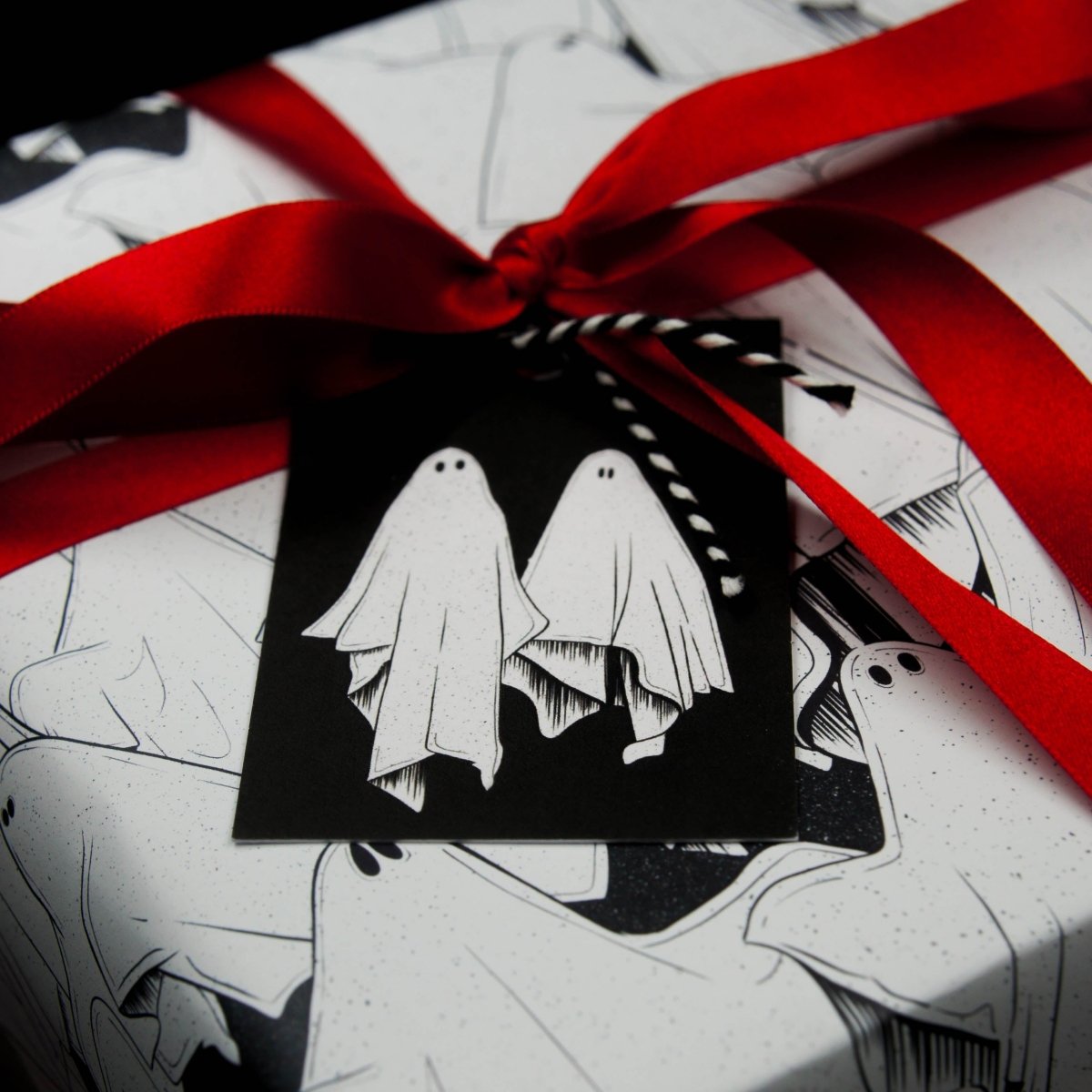 Ghost Wrapping Paper | Gothic Gift Wrap - The Gothic Stationery Company - Gift Wrap