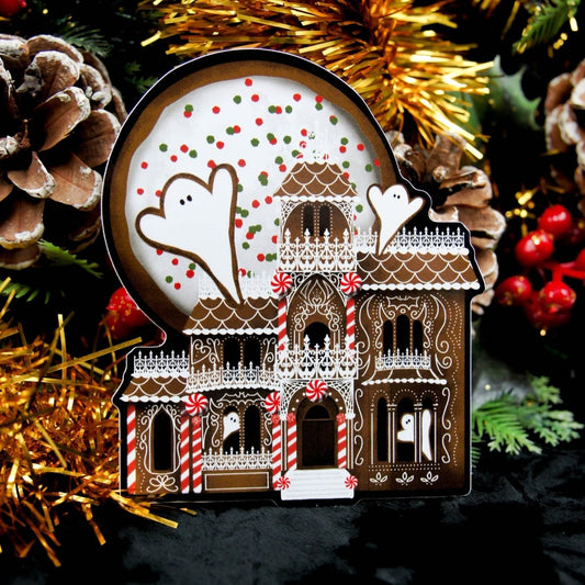 Gingerdead House Vinyl Sticker | Gothic Christmas