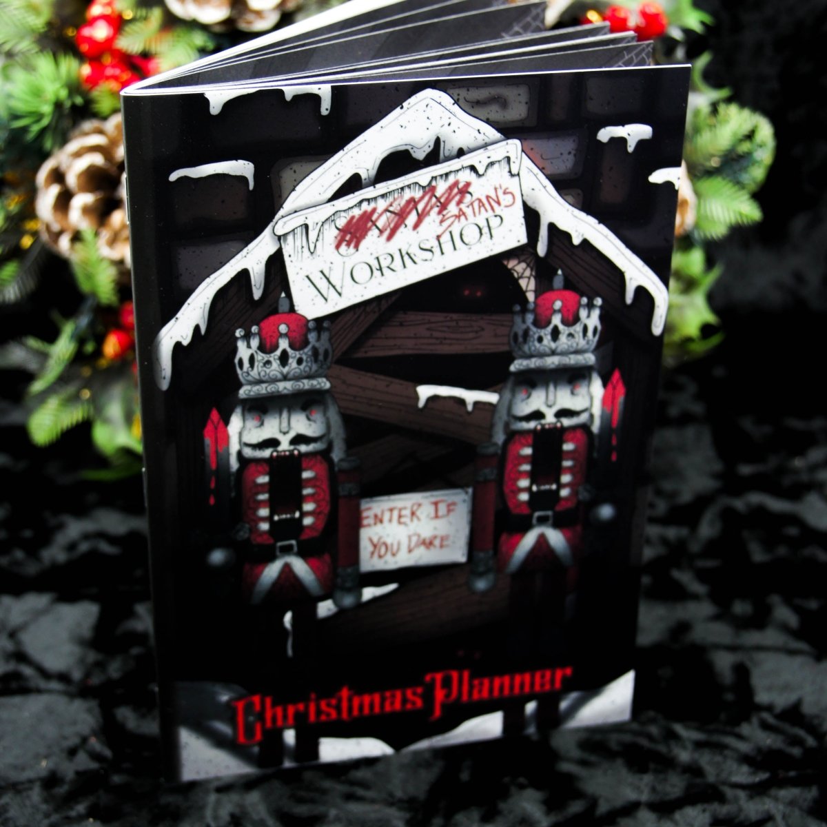 Gothic Christmas Planner - Satan's Workshop - The Gothic Stationery Company - Notebooks