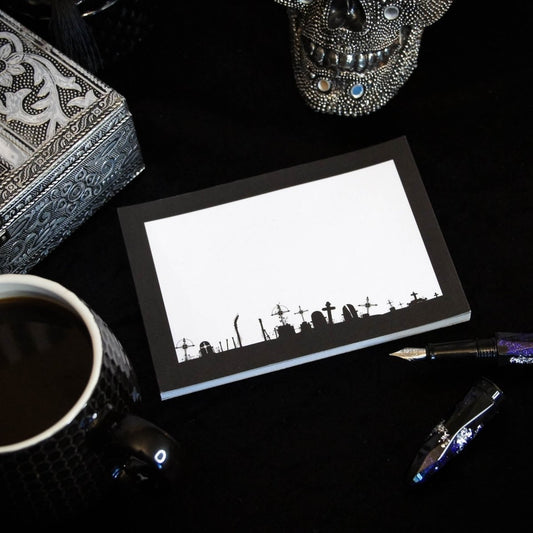 Graveyard Notepad - Grim & Proper - The Gothic Stationery Company - Notepads