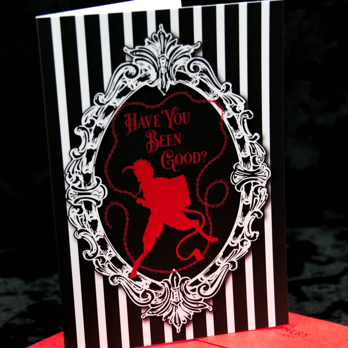 Gruss Vom Krampus Gothic Christmas Card