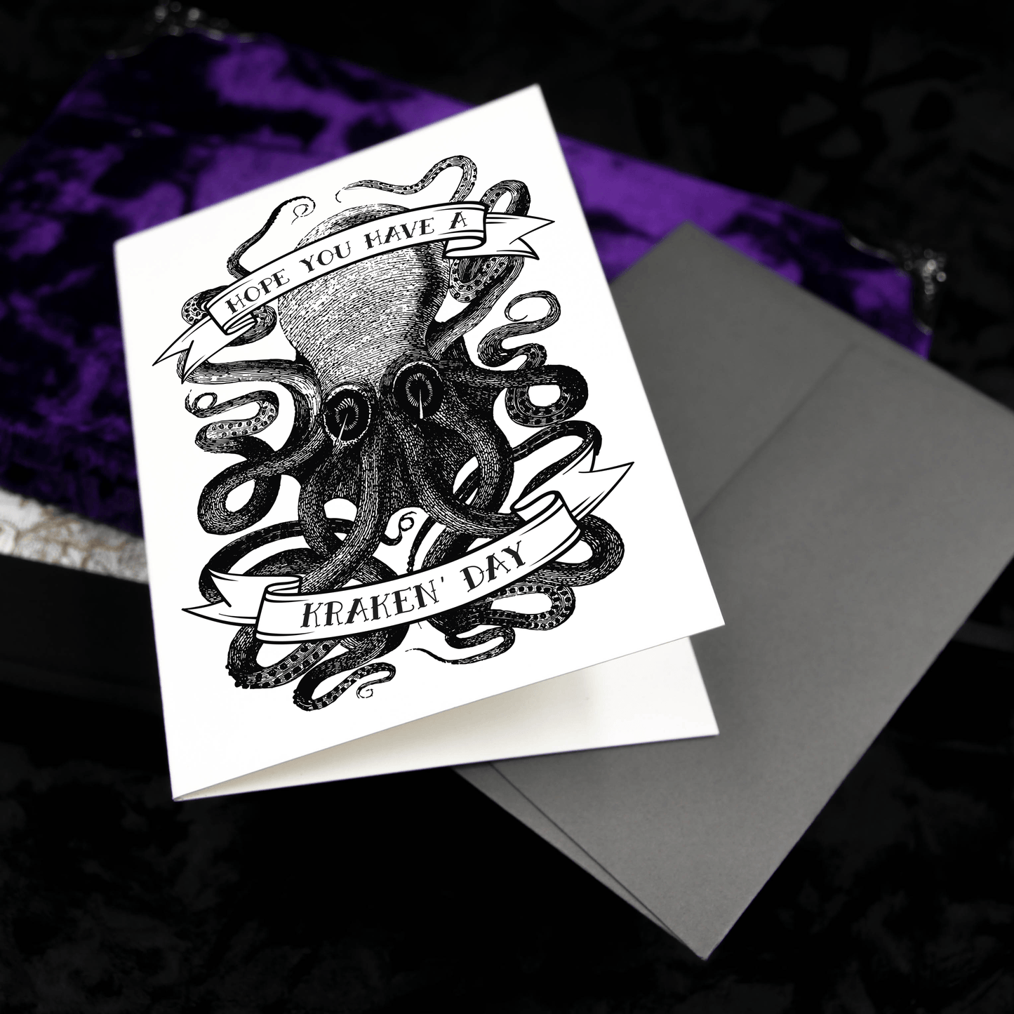 Kraken Greetings Card