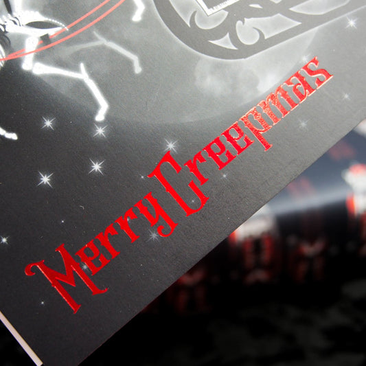 Tarjeta de felicitación navideña Krampus | Feliz Creepmas