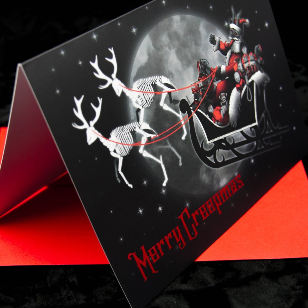 Carte de vœux de Noël Krampus | Joyeux Creepmas