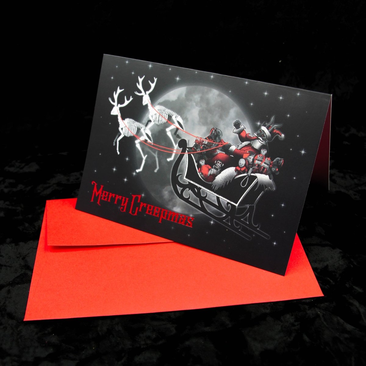 Carte de vœux de Noël Krampus | Joyeux Creepmas