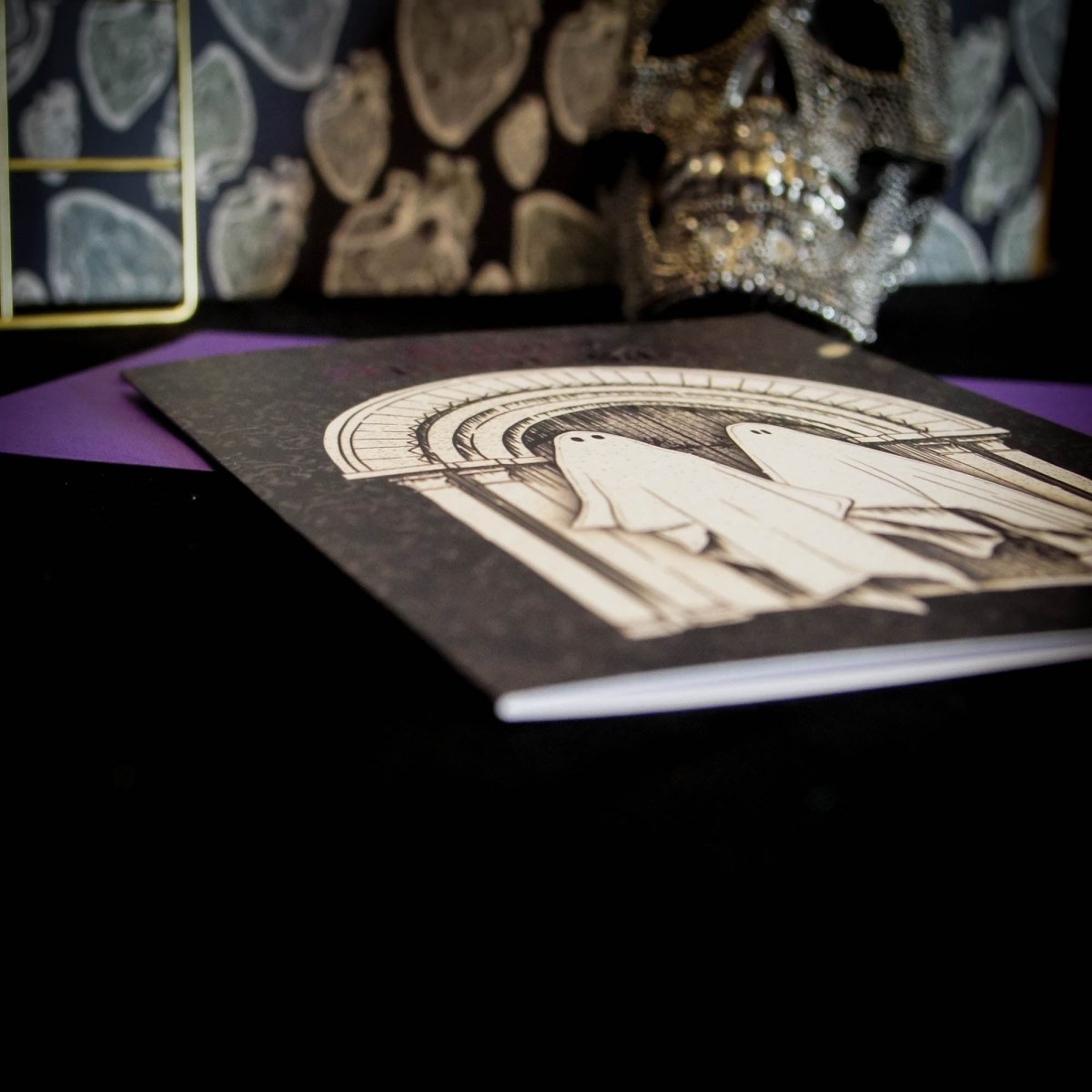 Luxury Ghost Gothic Wedding Anniversary Card