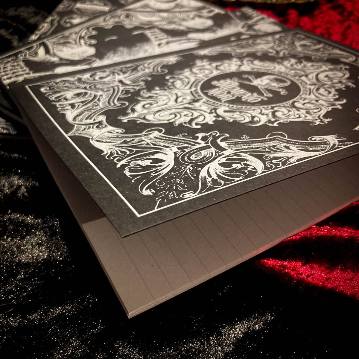 Memento Mori Vintage Style Gothic Notebook - The Gothic Stationery Company -