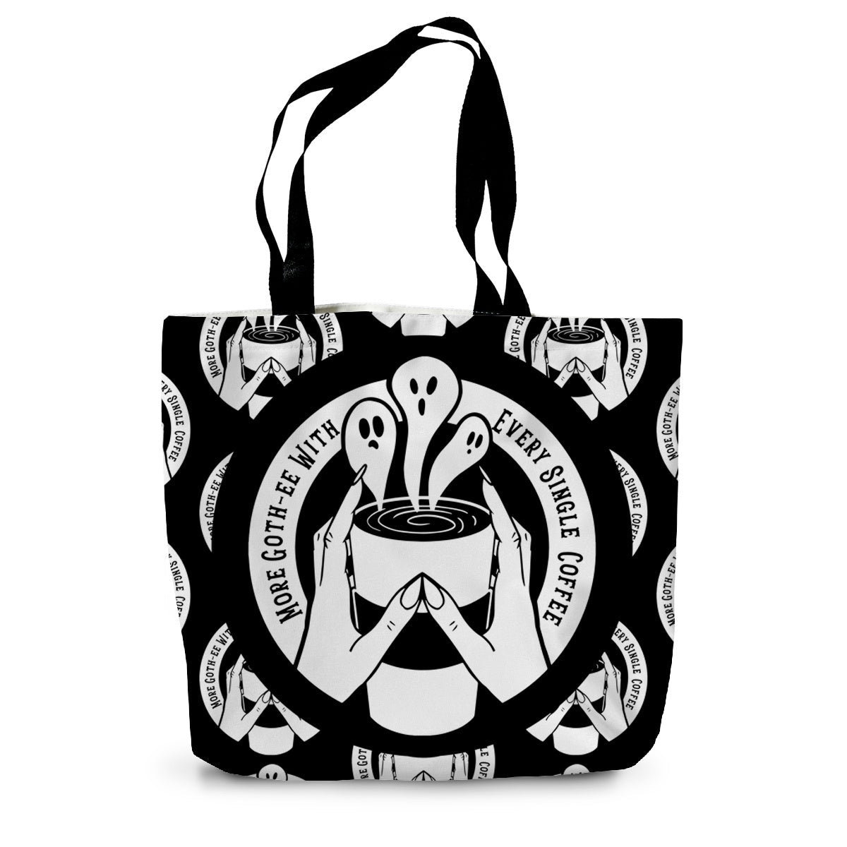 More Gothee With Coffee Canvas Tote Bag - The Gothic Stationery Company - Homeware