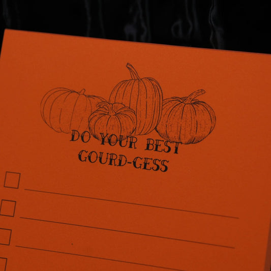 Pumpkin Orange Notepad | Halloween Stationery - The Gothic Stationery Company - Notepads