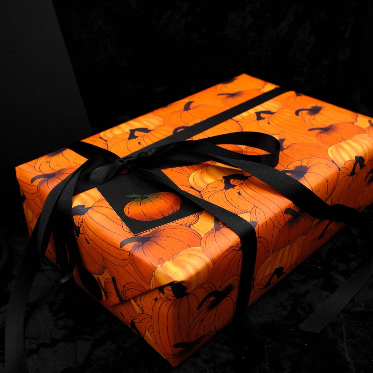 Pumpkin Wrapping Paper | Gothic Gift Wrap - The Gothic Stationery Company - Gift Wrap