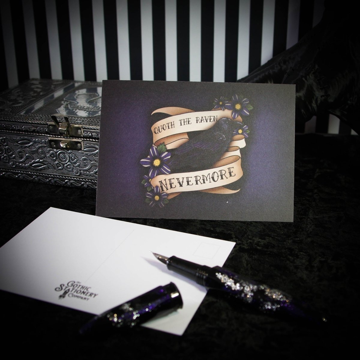 Quoth The Raven Nevermore A6 Postcard Print