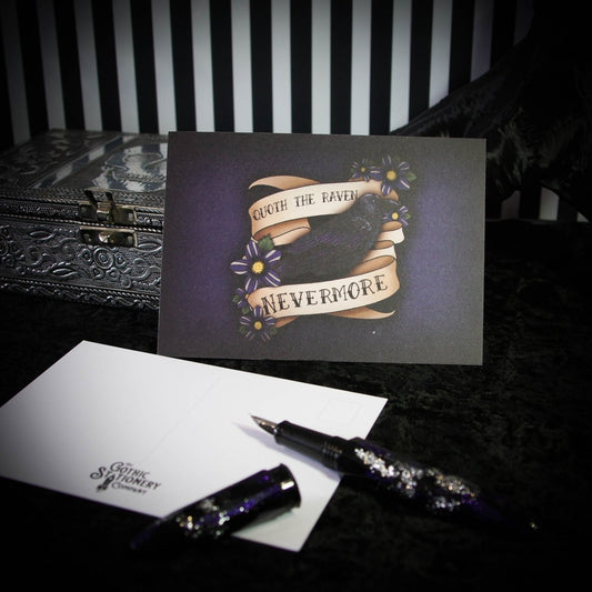 Quoth The Raven Nevermore A6 Carte postale imprimée