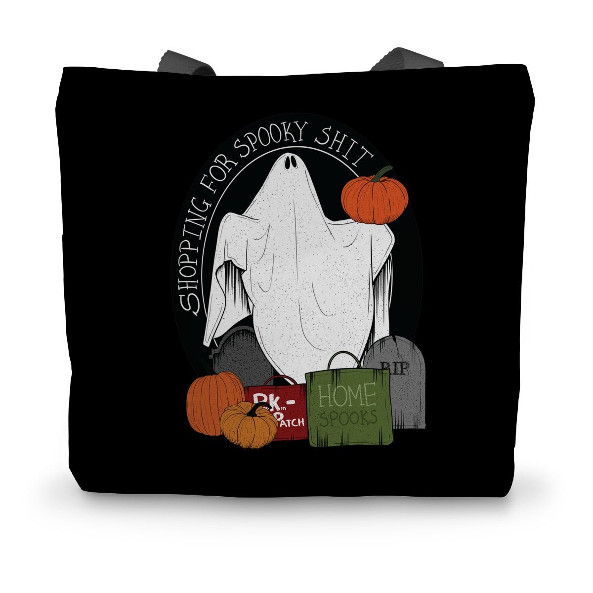 Shopping For Spooky Sh*t Canvas Tote Bag - The Gothic Stationery Company - Homeware