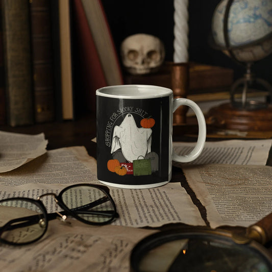Shopping For Spooky Sh*t Mug - The Gothic Stationery Company - Mug