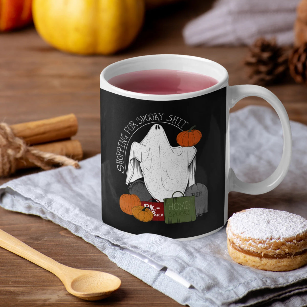 Shopping For Spooky Sh*t Mug - The Gothic Stationery Company - Mug