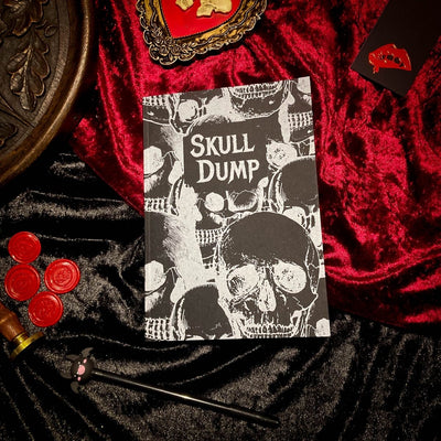 Skull Dump Vintage Style Gothic Notebook