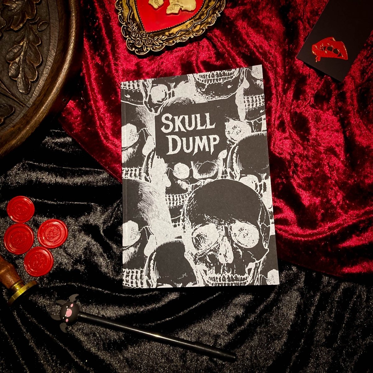 Skull Dump Vintage Style Gothic Notebook - The Gothic Stationery Company -