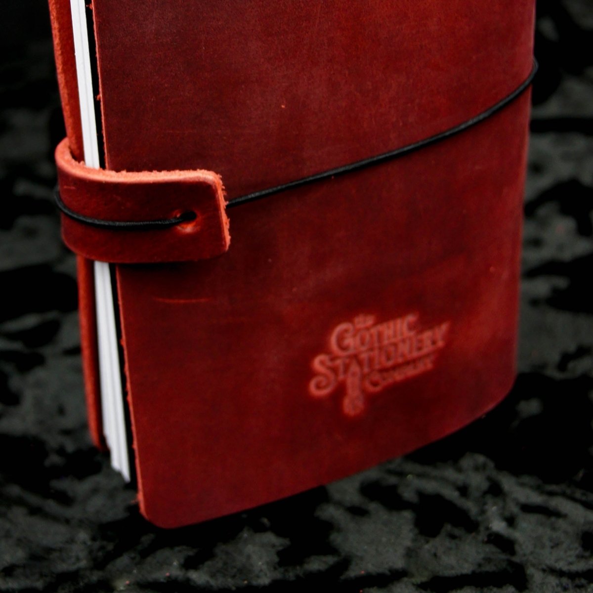 Skull Leather Traveler's Notebook - Gothic Journal - The Gothic Stationery Company -