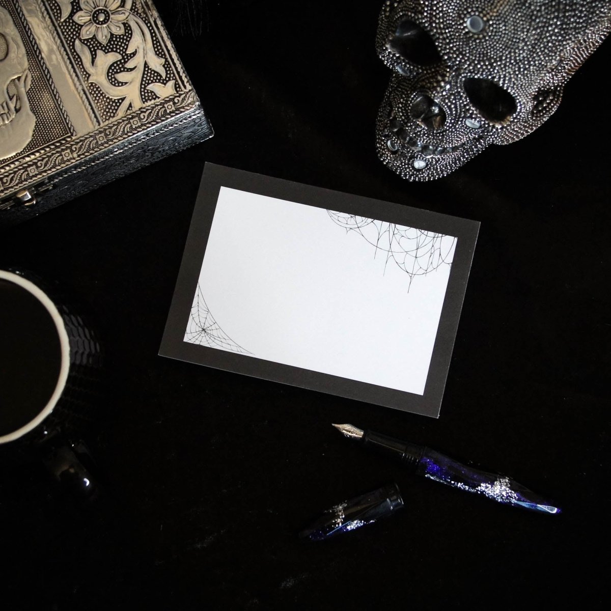 Spiderweb Notepad - Grim & Proper - The Gothic Stationery Company - Notepads