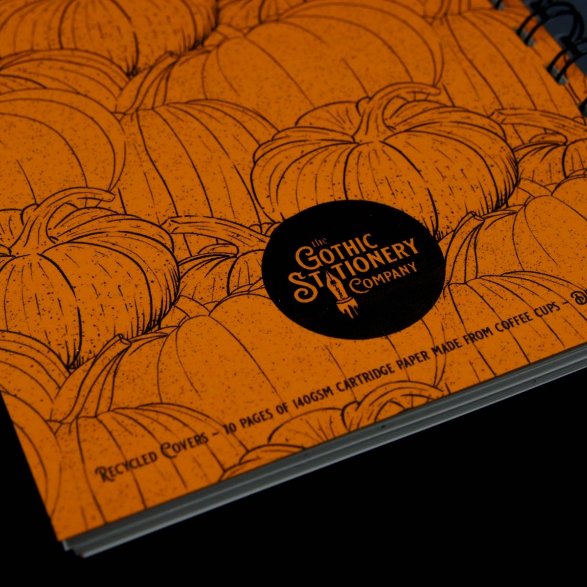 Trick Or Treat Pumpkin A5 Notebook - The Gothic Stationery Company - Notebooks
