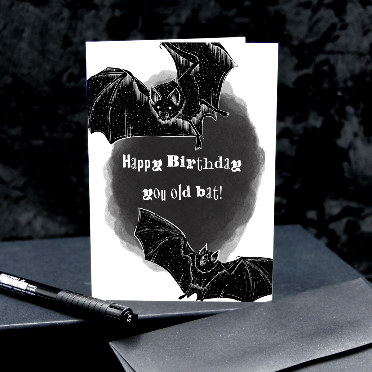 You Old Bat | Funny Gothic Birthday Greetings Card